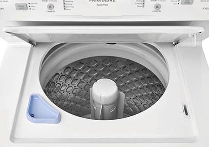 Top of open washing machine