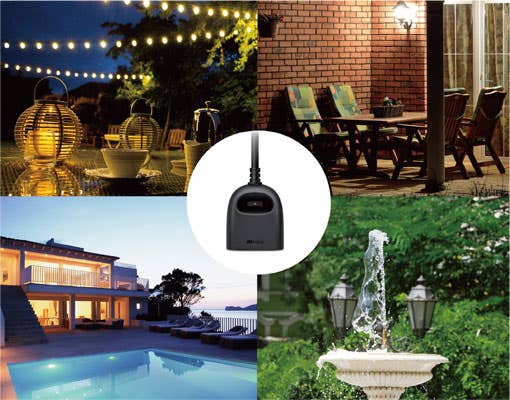Smartplug shown and its uses outdoors
